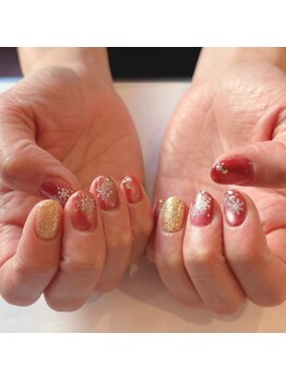 ハーティーネイル 自由が丘南口店(heartynail)/マグネット/ラメ/冬ネイル