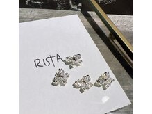 ネイルサロン リスタ(Rista)/newパーツ　蝶　ガラスフレンチ