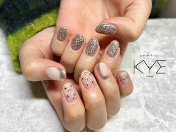 キーバイマグ(KYE by Mag)/ちぐはぐニュアンスネイル