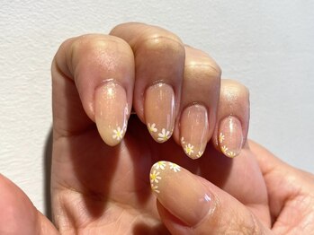 トリッカバルコニー ハヤマ(tricca Balcony Hayama)/手書きお花ネイル