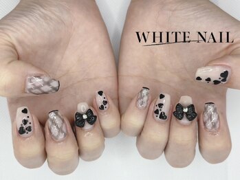 ホワイトネイル(WHITE NAIL)/はあとねいる/持ち込み