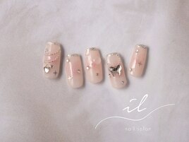 スキニーフレンチ×チークネイル