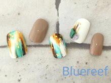 ネイルアンドまつげエクステ ブルーリーフ 四谷三丁目店(Blue Reef)/大人エスニックネイル