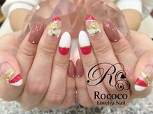 ロココ ラブリヤ ネイル 岡崎店(Rococo Lovelya Nail)/デザインフレンチネイル