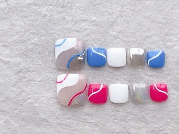 ネイルサロン ブリオン(Nail Salon Bullion)/ウェーブラインネイル