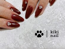 キキネイル たまプラーザ店(kikinail)/Ｖカットストーンネイル