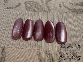 マグネット×ラメフレンチ
