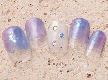 アイネイルズ 町田店(I nails)/梅雨ストーンネイル6480円