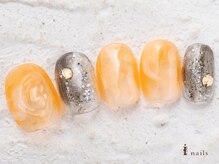 アイネイルズ 横浜WEST店(I-nails)/オレンジニュアンス8000円