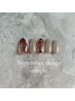 エトワールネイル 高崎筑縄町店(Etoile nail)/24年9月シンプルハンド定額