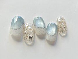 ちゅるんと波ネイル