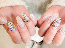ヌル ネイル 堀江(NURU NAIL HORIE)/ネオンツイードネイル☆