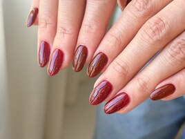 ボルドーワンカラー×フラッシュ