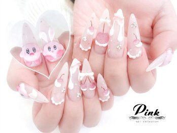 ネイルコレクション ピンク(Nail Collection Pink)の写真/大人気!高持続☆長さだしジェル☆フリー10990円~や☆アクリルで作るスカルプつけ放題15990円~も大人気♪