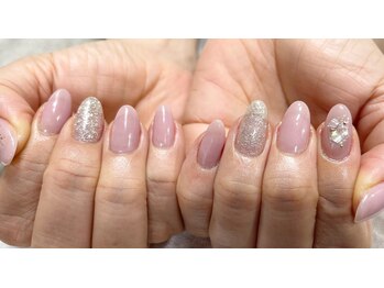 ネイル シスター(nail sister)/シェル×ラメネイル