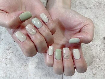 ネイルアンドアイラッシュサロン エスポアール(nail&eyelash salon espoir)/ペールカラーネイル