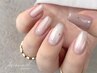 【オフィスネイルにぴったり♪】うる艶マグ×ホログラムドット