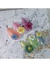 【NEW】　Summer　NAIL♪プルメリア付き　￥4300