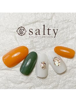 ネイルアンドアイラッシュサロン ソルティ 寺田町(salty)/ニュアンス