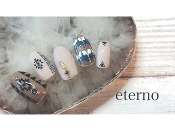 エテル(eterno)/ネイティブ柄ネイル