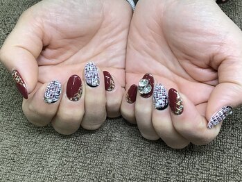 ネイルルーム 千美(room)/ツイードネイル♪