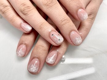 ネイルネージュ 錦糸町(Nail Neige)/ラメグラ(ベース/パーツ追加)