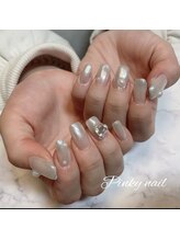 ピンキーネイル(Pinky nail)/ワンカラー×パール