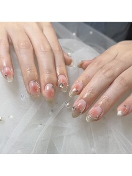 ケソン ネイル スタジオ(qeson nail studio)/cheek×mag gradation♪