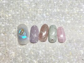 3月定額/カラフルネイル