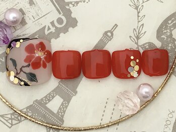 シェリー(Cherie)/お正月ネイル(フット)