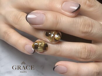 グレース ネイルズ(GRACE nails)/ミラーネイル