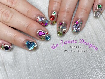 アン ジョーヌドラゴ/【自爪ネイル】ゴテゴテネイル