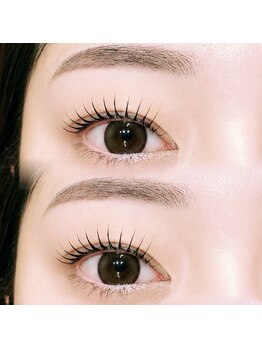 リノバイミラ 柏(Lino by MIRA)の写真/経験豊富なアイリストが目の形やまつ毛の状態を見極め施術後の目元を長くキープ◎