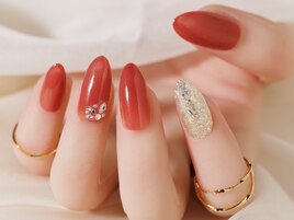 夏のワンカラーネイル・金子