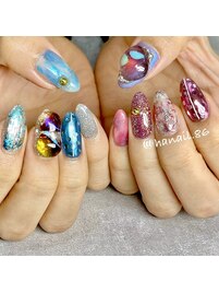 haruka nail × ぽこぽこネイル