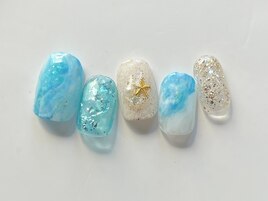 ニュアンス海ネイル
