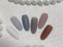 キラキラネイル 川口 南鳩ヶ谷店/秋冬マットワンカラー
