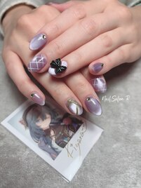 推しネイル/手書きイニシャル