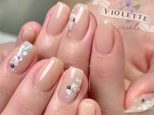 シンプルネイル/ちゅるんネイル/大人女子/美フォルム/自爪育成