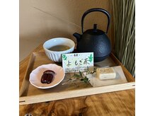 くつろぎの雰囲気（施術後に出すドリンクは、毎月変わります。お楽しみに）