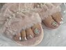 《foot》当店オフ無料♪ポイントアクセント☆フットアート2本
