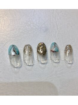 ビューティーアンドスパ セレクトプラス(Beauty & Spa treatment Select +)/ニュアンス大理石ネイル