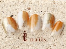 アイネイルズ 町田店(I nails)/クリアメタリック塗りかけ6480円
