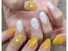 ネイルパキラ(nail pachira)/シアーなぷっくりフラワー