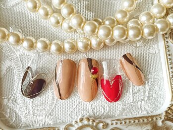 クレールネイル(Clair Nail)/バレンタインネイル