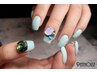 パラジェル×フィルイン 視線を奪う【アクセントビジュ】solid color w/ gems