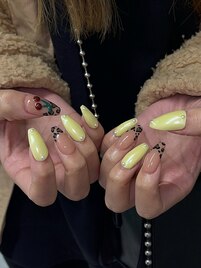 ヒョウ柄ネイル