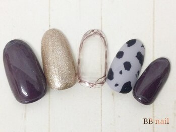 ビービーネイル 所沢店(BB)/牛柄ネイル