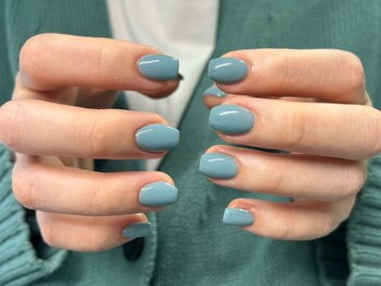 ネスレ ネイル(NESTLE NAIL)の写真/シンプルアート(持込OK)￥5,850/パーツ付きワンカラー￥3,350◆駅近個室プライベートサロン♪