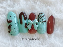 チョコミントネイル